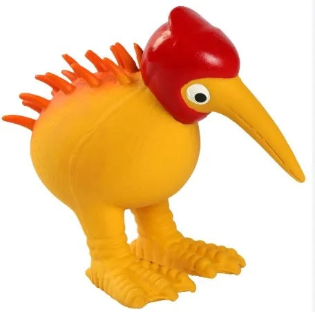 Kiwi Walker Whistle Red Helmet Orange Dog Toy