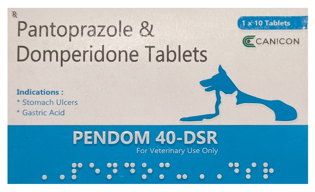 Canicon: Pendom 40-DSR - Pantoprazole & Domperidone Tablets for Dogs