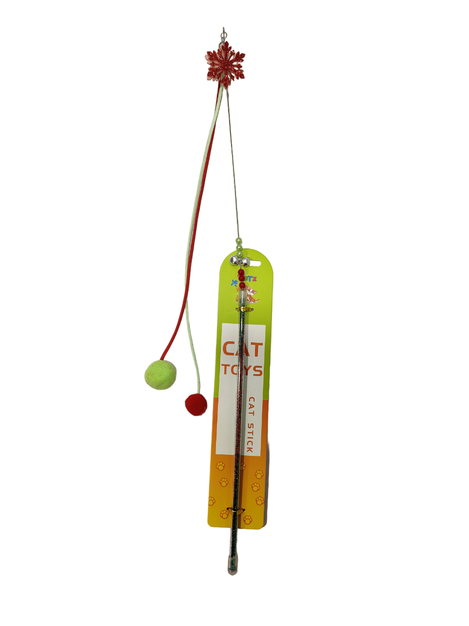 2 Ball Stick Cat Toy