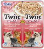 Inaba Twin Pack Tuna & Chicken Recipe In Tuna Broth Cat Treat