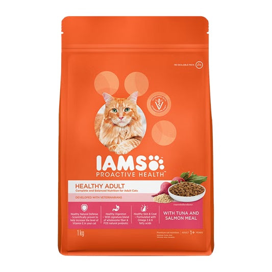 IAMS Proactive Health Healthy Adult With Tuna & Salmon Dry Food For Cats
