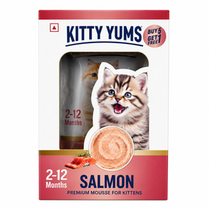 Kitty Yums Salmon Premium Mousse For Kitten Buy 5 Get 1 Free Pouch