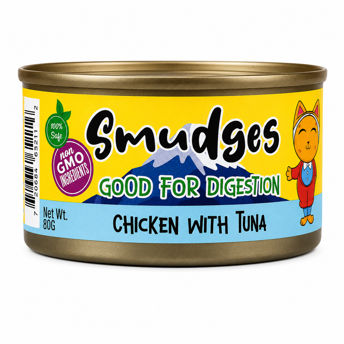 Smudges Chicken With Tuna In Soft Jelly Cat Tin