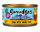 Smudges Tuna With White Fish In Gravy Cat Tin
