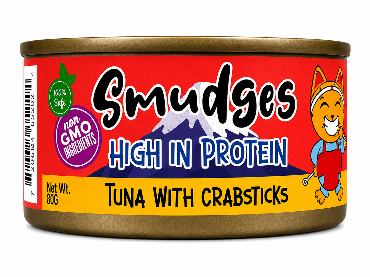 Smudges Tuna With Crabsticks In Cat Gravy