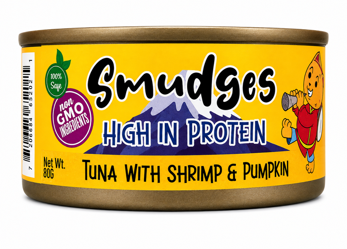 Smudges Tuna With Shrimp And Pumpkin In Gravy Cat Tin