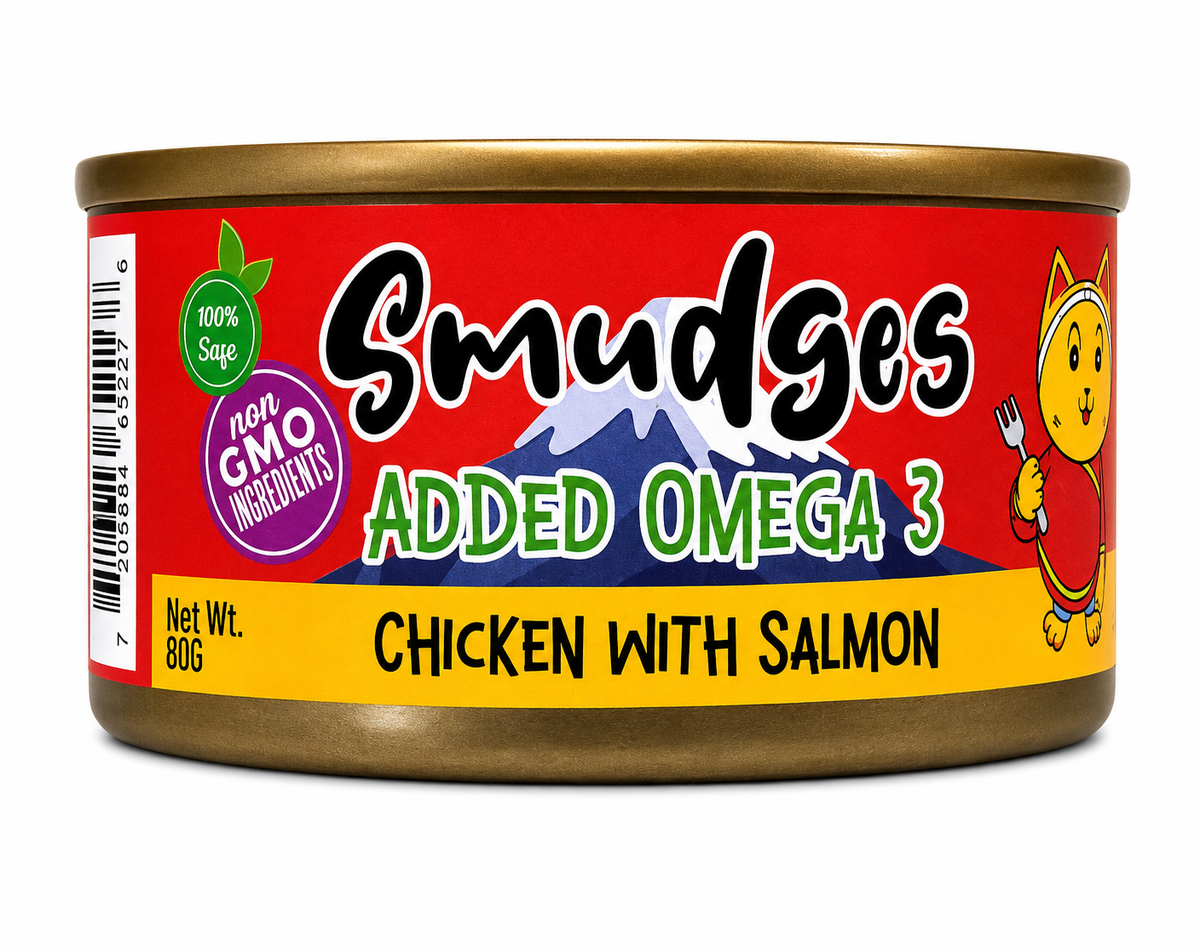 Smudges Chicken With Salmon In Gravy Cat Tin