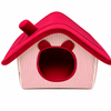 Canes Venatici Luxury Rust Velvet Cat House