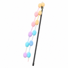 Dokitti Pompom Chase Cat Teaser Wand Cat Teasing Stick