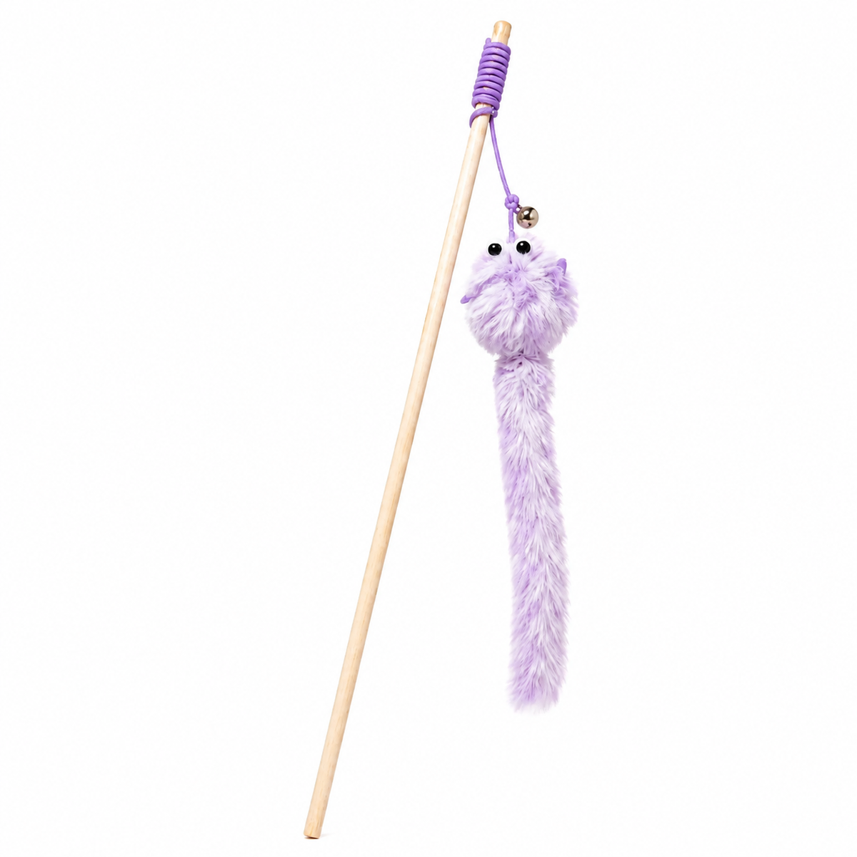 Dokitti Fluffy Tail Teaser Wand Cat Teasing Stick
