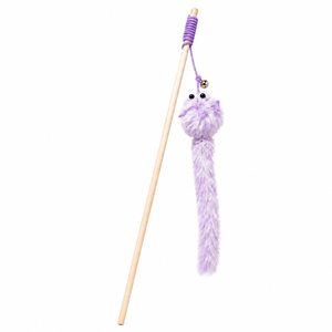 Dokitti Fluffy Tail Teaser Wand Cat Teasing Stick