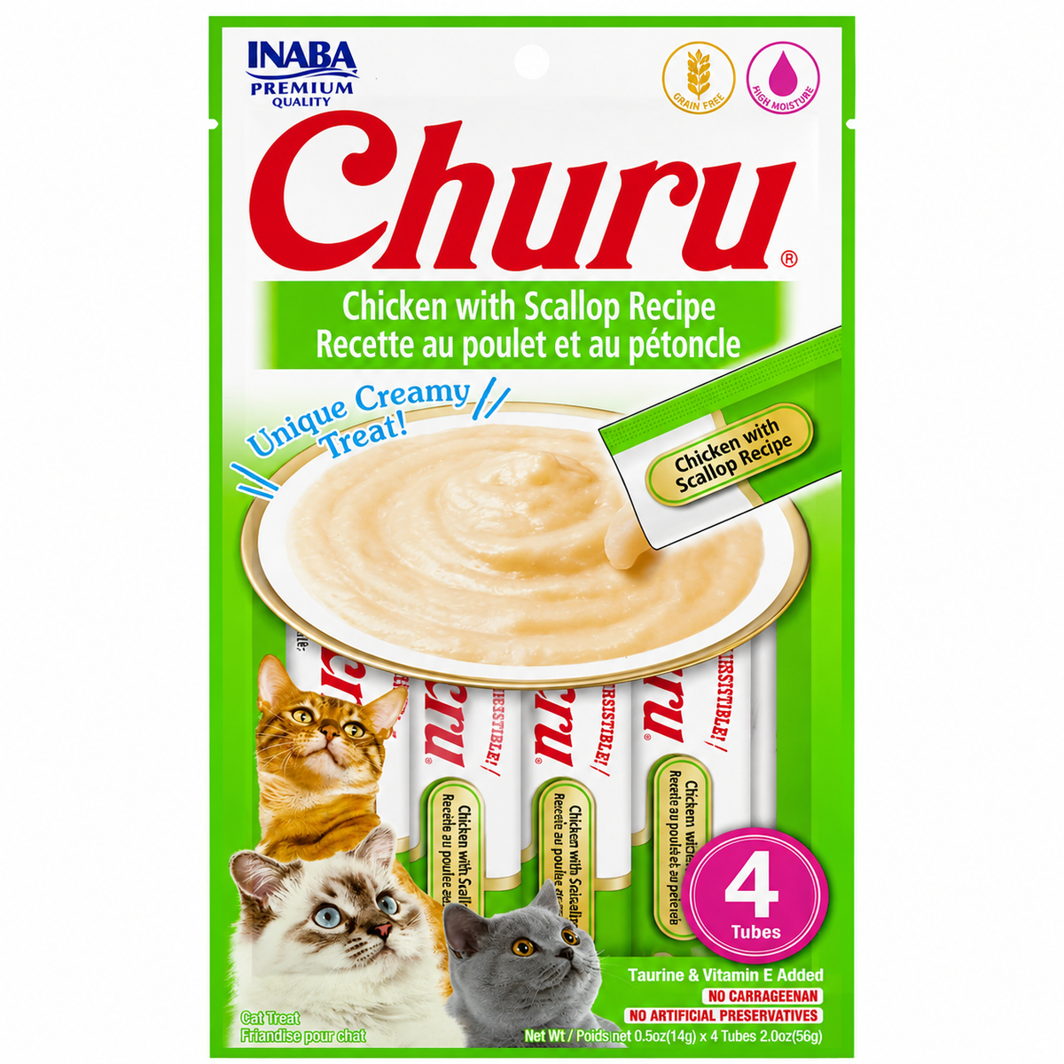 Inaba Churu Chicken With Scallop Recipe Cat Treats