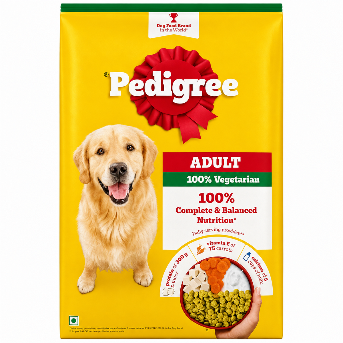 Pedigree 100% Vegetarian Adult Dog Dry Food