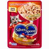 Unicharm Pet Wellness Sliver Spoon Tuna Topping Sasami Chicken In Jelly Cat Pouch