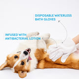 Fofos 8 Waterless Wash Gloves For Dogs & Cats