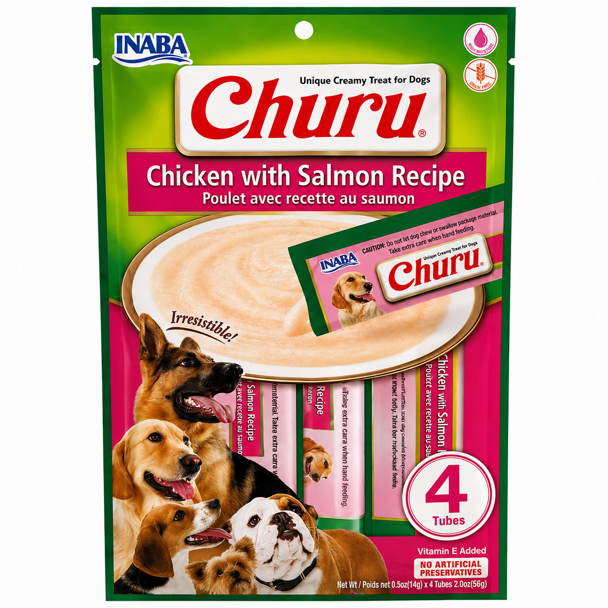 Inaba Churu Chicken With Salmon Flavour Dog Treats