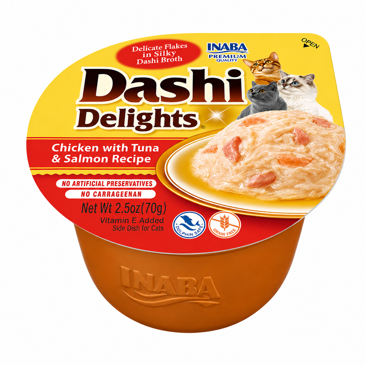 Inaba Dashi Delights Chicken With Tuna & Salmon Recipe Cat Wet Treat