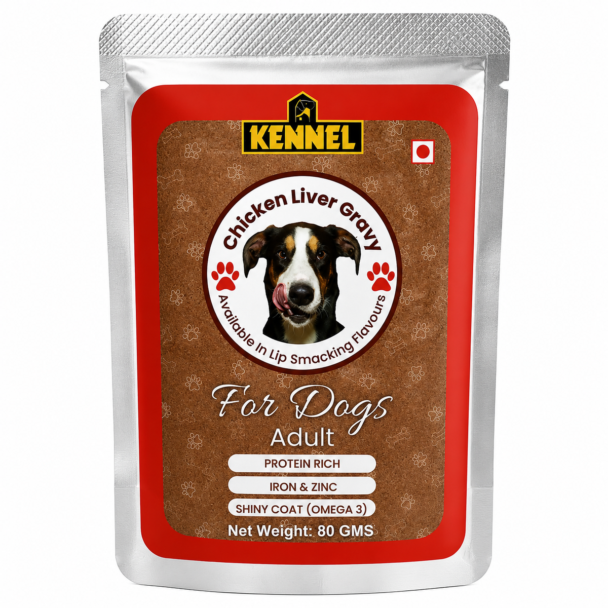 Kennel Chicken Liver Gravy Adult Dog Pouch