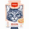 Wanpy Meat Broths Salmon & Tuna Cat Pouch