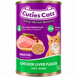 Cuties Catz Chicken & Liver Flavor Adult Cat  Canned Food