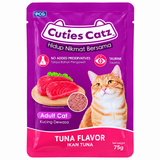 Cuties Catz Tuna Flavor Adult Cat Wet Food Pouch