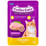 Cuties Catz Chicken Flavor Adult Cat Wet Food Pouch
