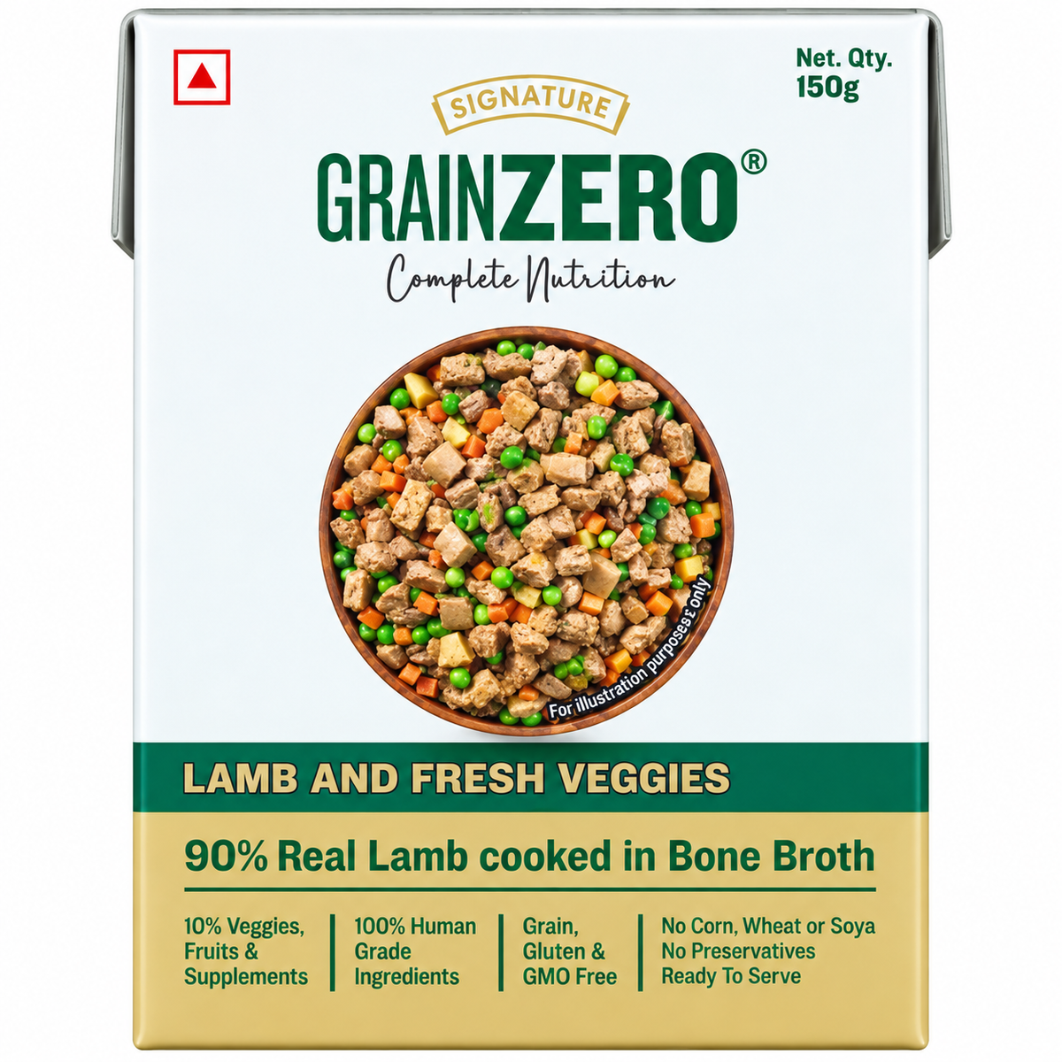 Signature Grainzero Tetra Pack Real Lamb And Fresh Veggies Dog Fresh Food