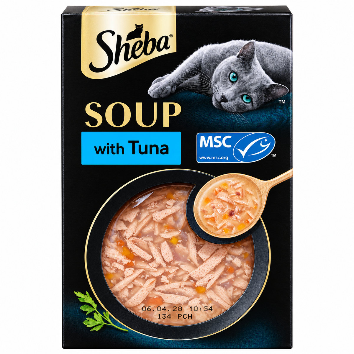 Sheba Soup With Tuna Adult Wet Cat Food