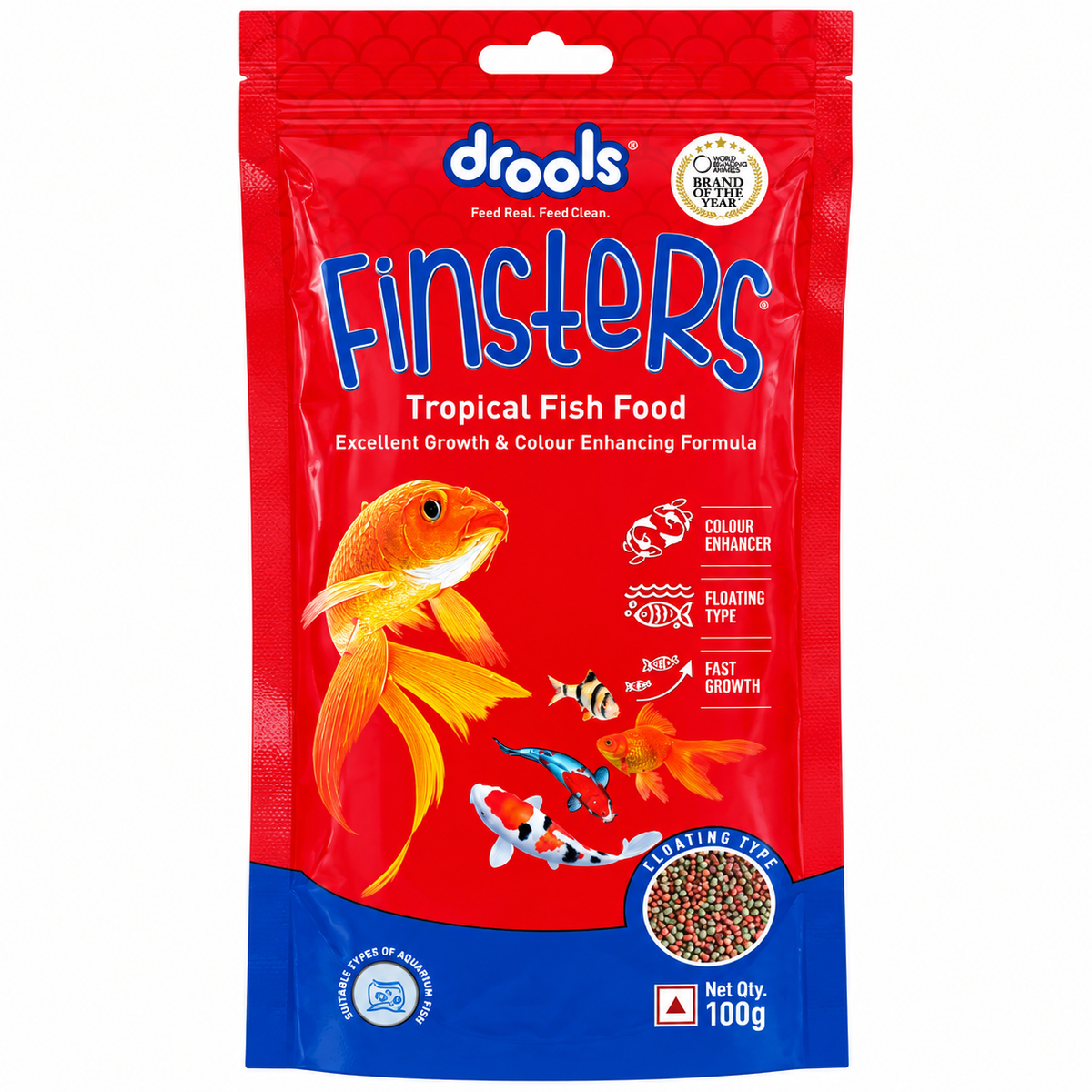 Drools Finsters Tropical 1Mm Small Fish Food