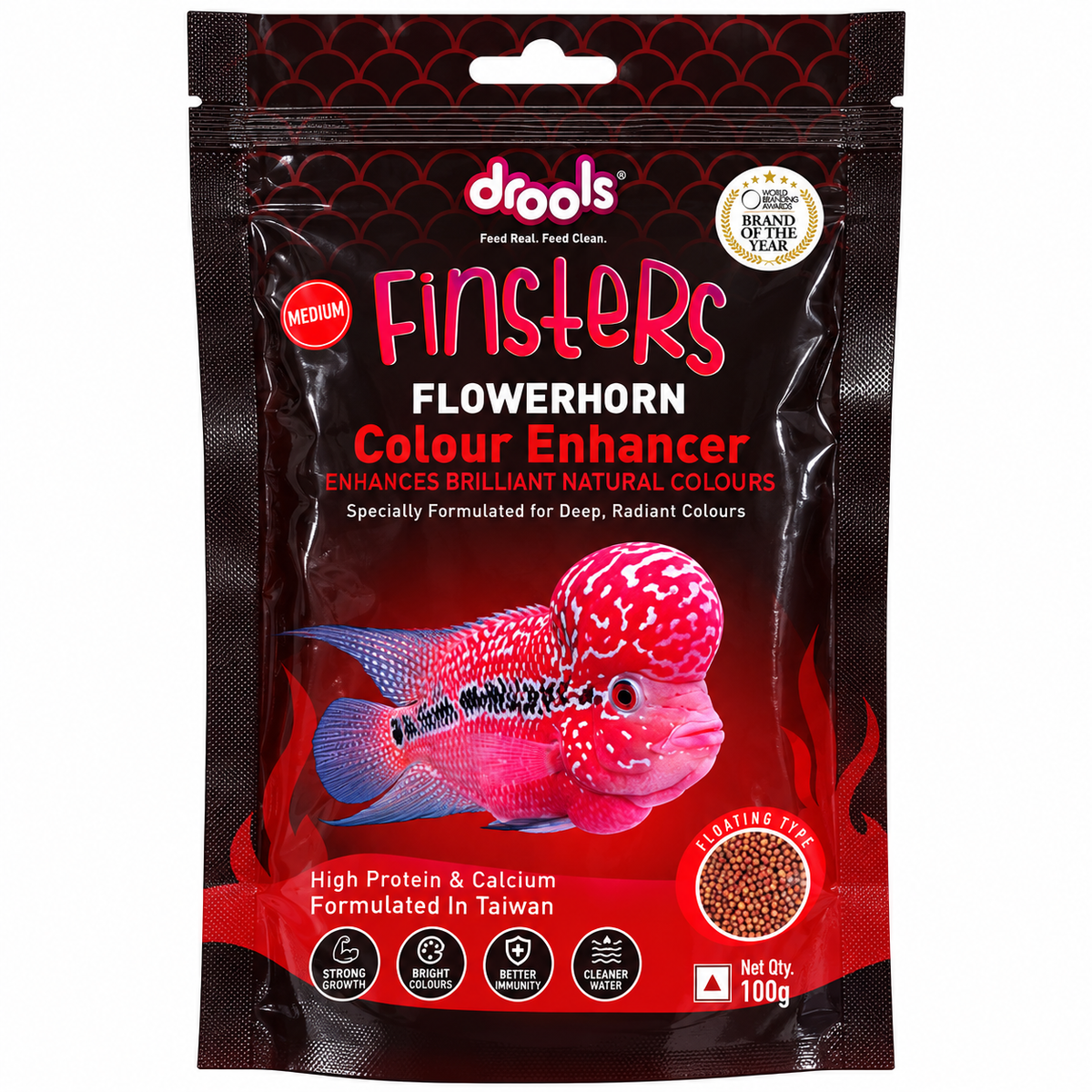 Drools Finsters Flowerhorn Colour Enhancer Fish Food