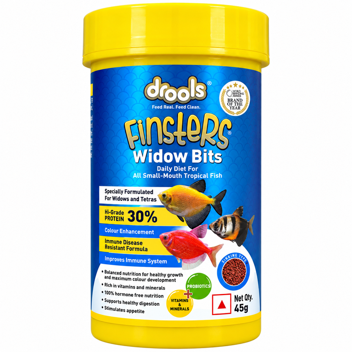 Drools Finsters Widow Bits Fish Food