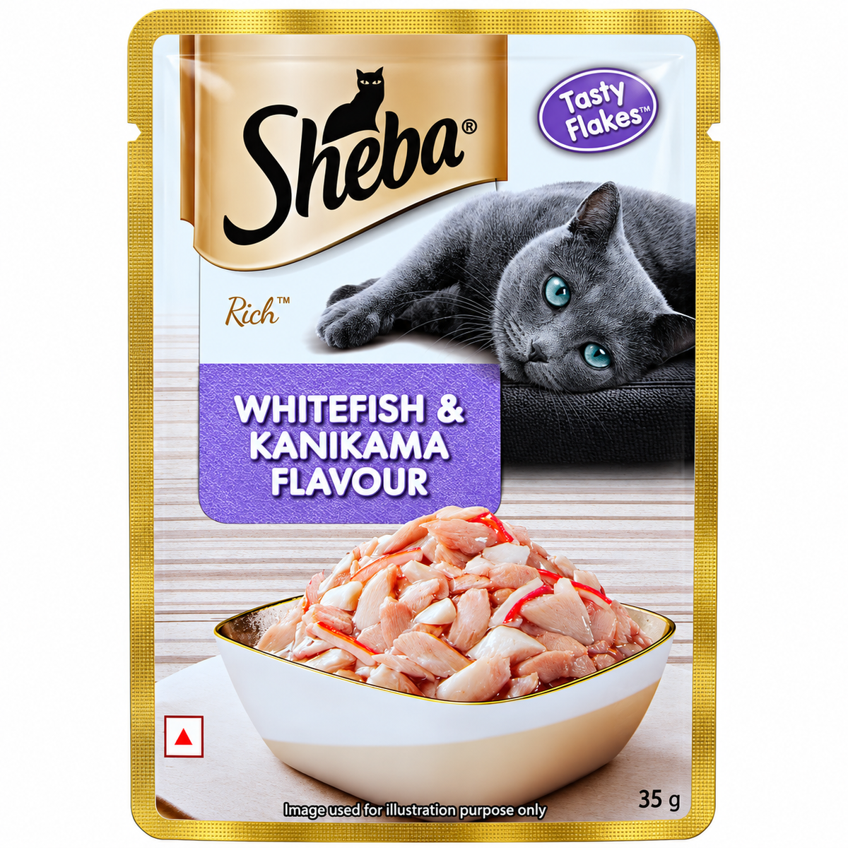 Sheba Whitefish & Kanikama Flavour Adult Cat Wet Food