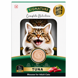 Signature Grain Zero Wet Tuna Mousse For Adult Cats Buy 5 Get 1 Free Pouchs