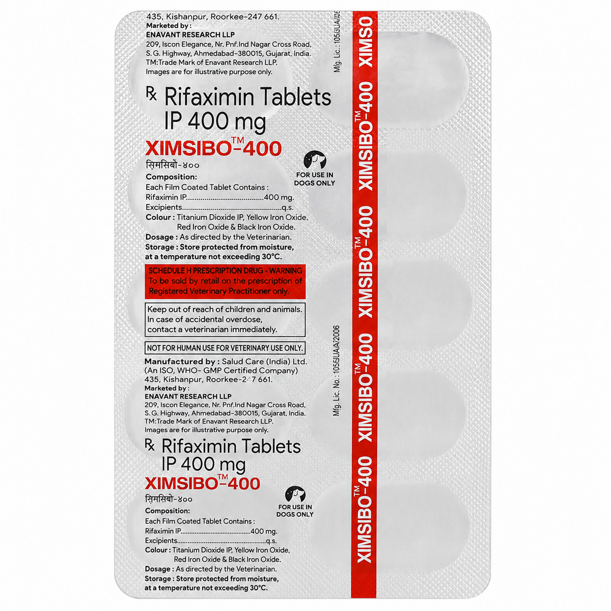 Enavant Ximsibo Rifaximin 400Mg Tablets