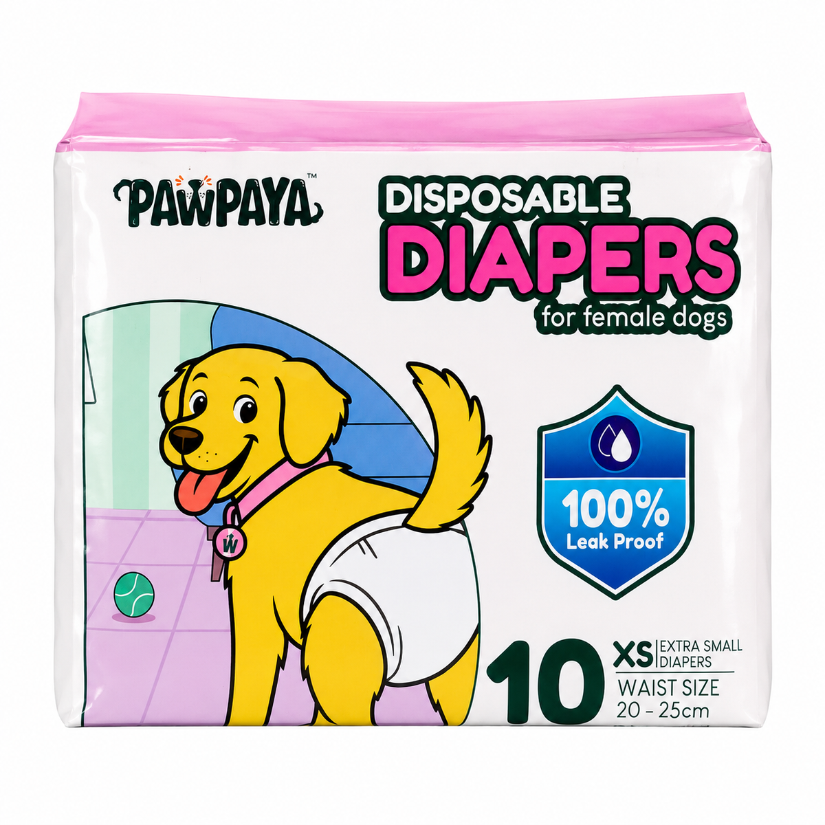 Pawpaya Disposable Diapers For Female Dogs 10Pcs