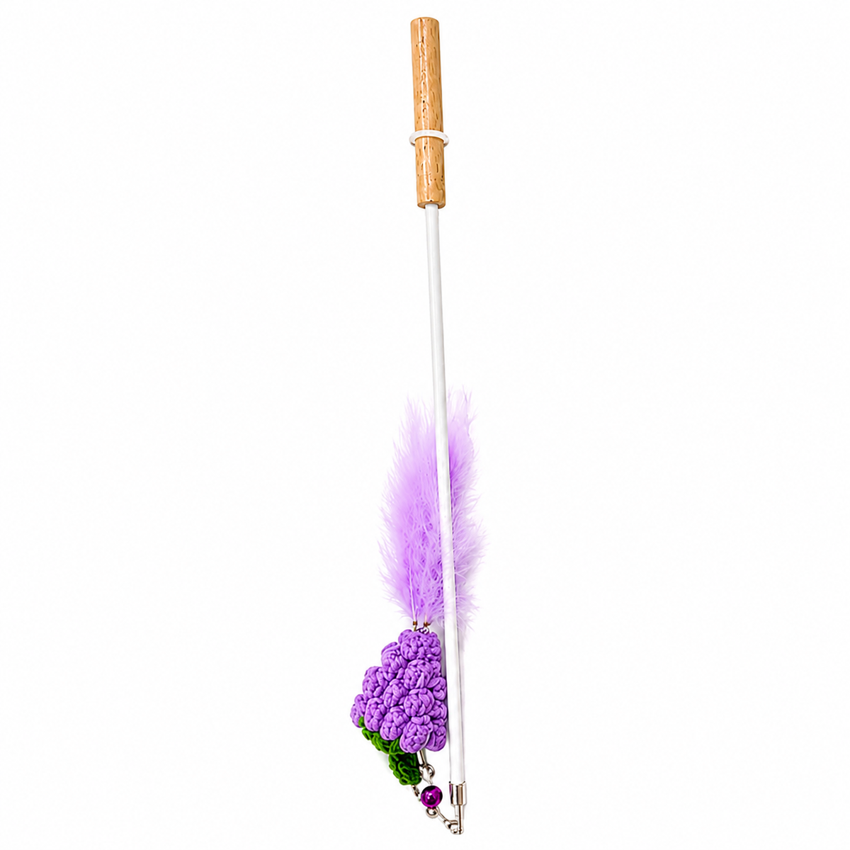 Kennel Wooden Cat Playing Rod W/Elastic Fancy Rod