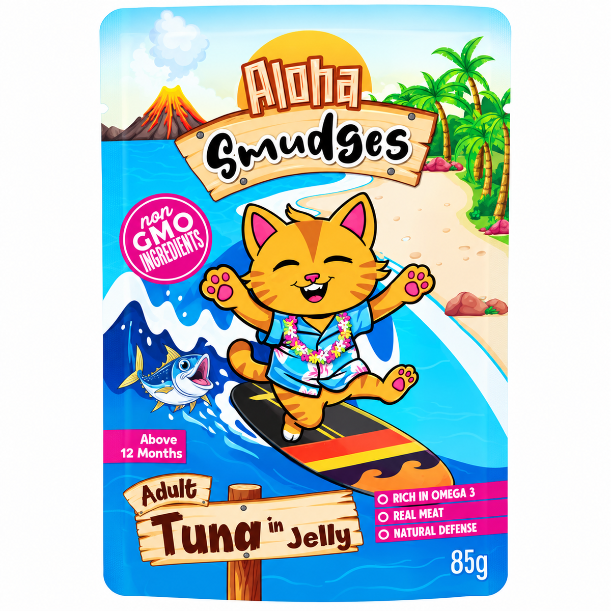 Aloha Smudges Tuna In Jelly Adult Cat Wet Food