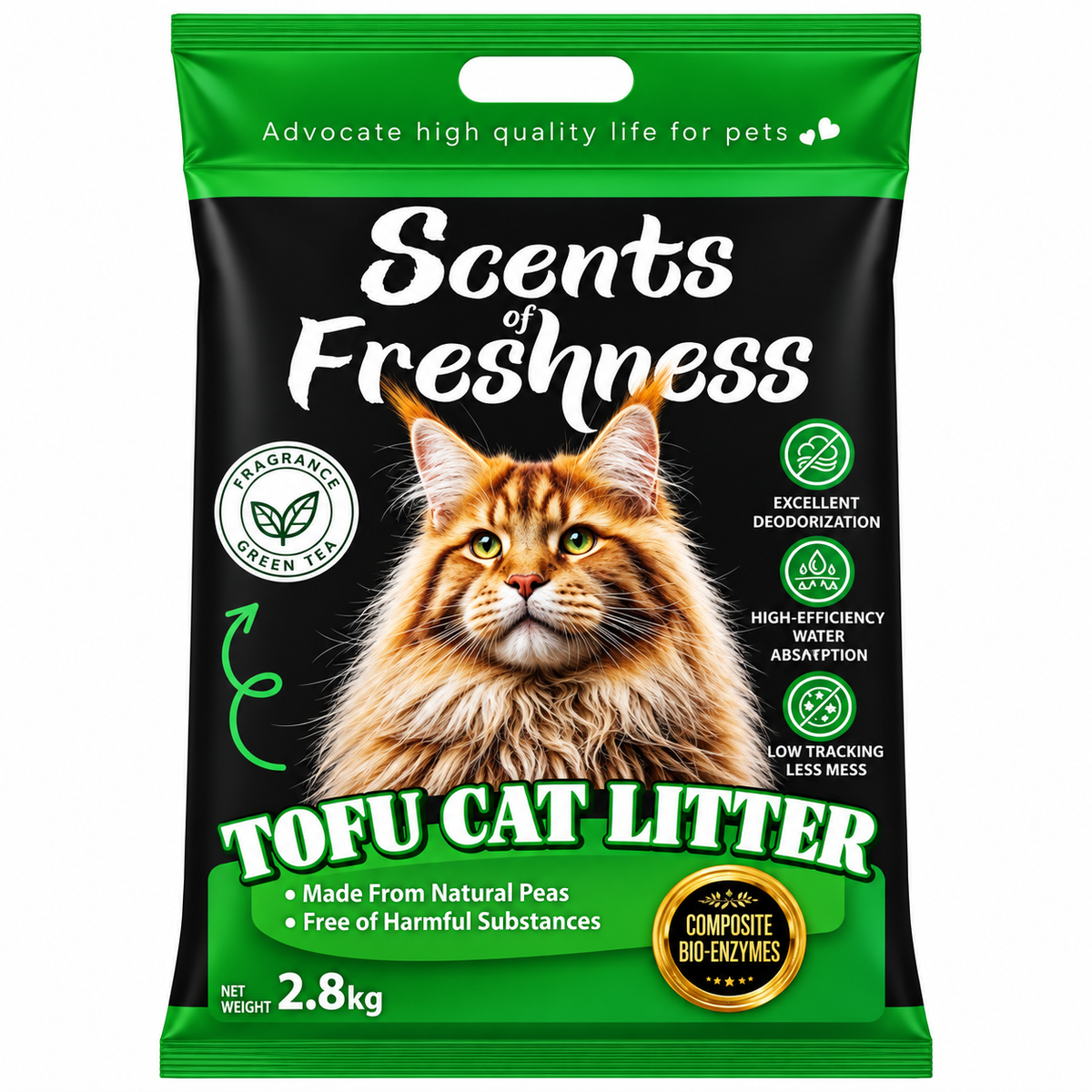 Barkbutler Scents Of Freshness Grade 2 Premium Green Tea Scented Cat Litter