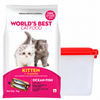Worlds Best Ocean Fish Kitten Dry Food Free Container
