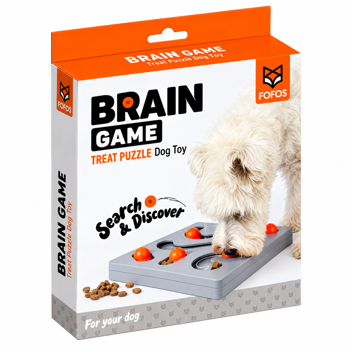 Fofos Brain Game Treat Puzzle Dog Toy