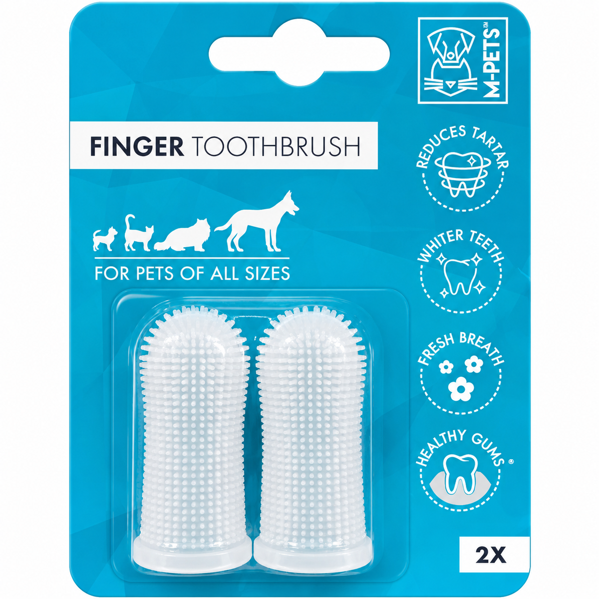 M-Pets Finger Toothbrush For Dogs & Cats
