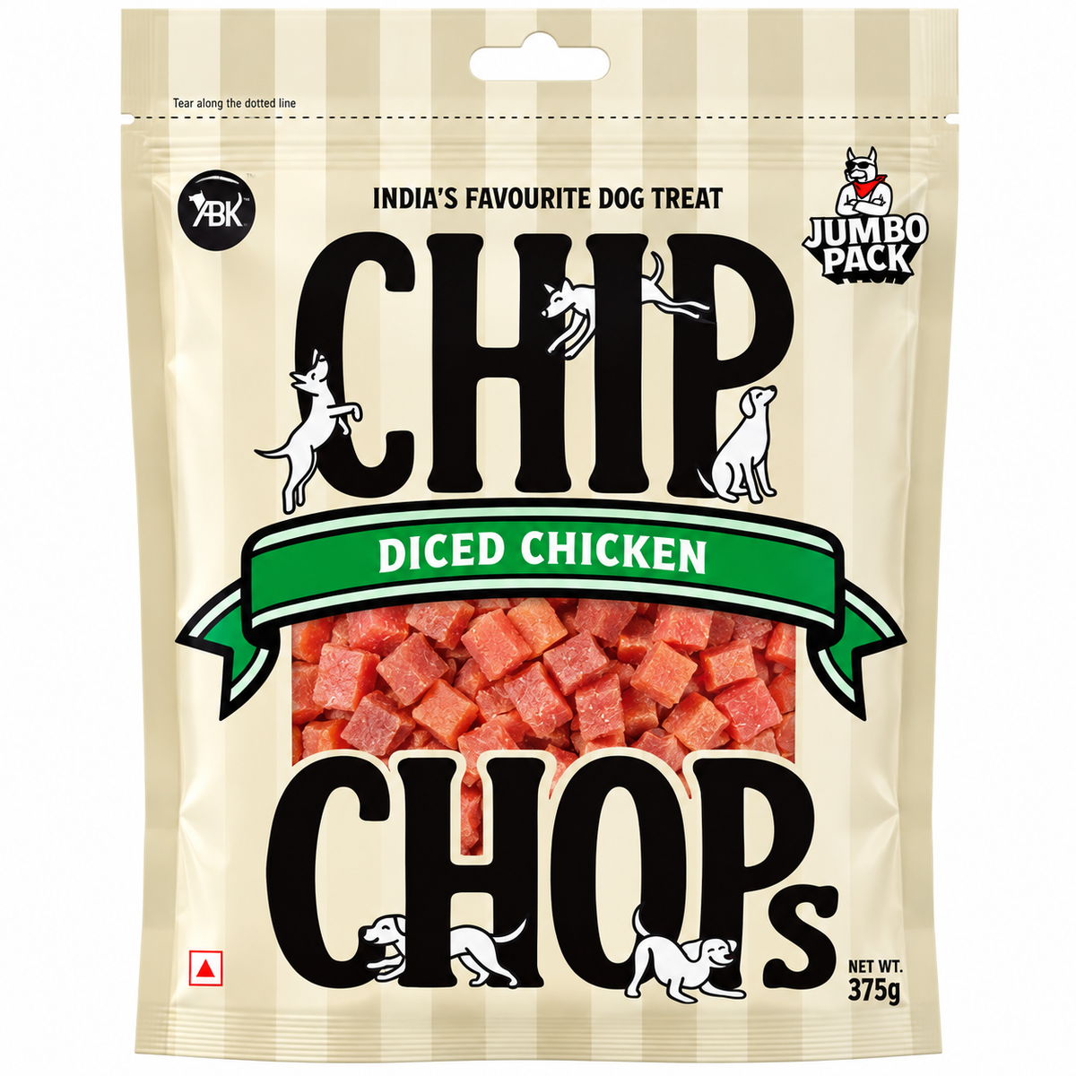 Chip Chops : Diced Chicken Dog Treats (Jumbo Pack)