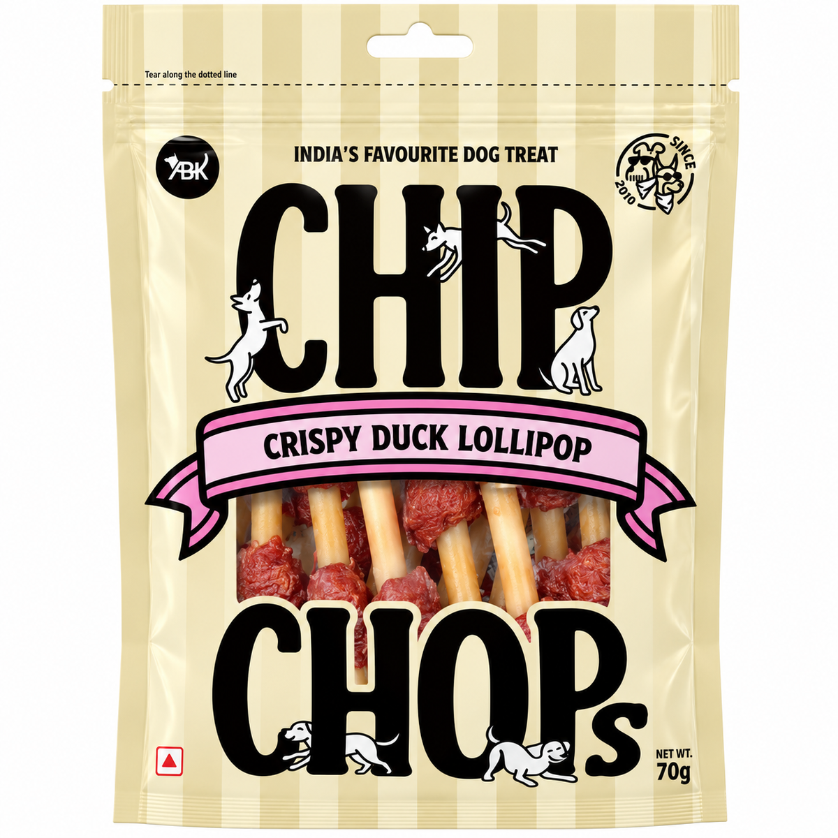 Chip Chops Crispy Duck Lolipop Dog Treats