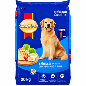 Smart Heart Chicken And Egg Flavor Adult Dog Dry Food Free 1 Kg Inside