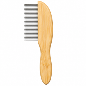 M-Pets Bamboo Regular Comb With Rotating Teeth - 31 Teeth