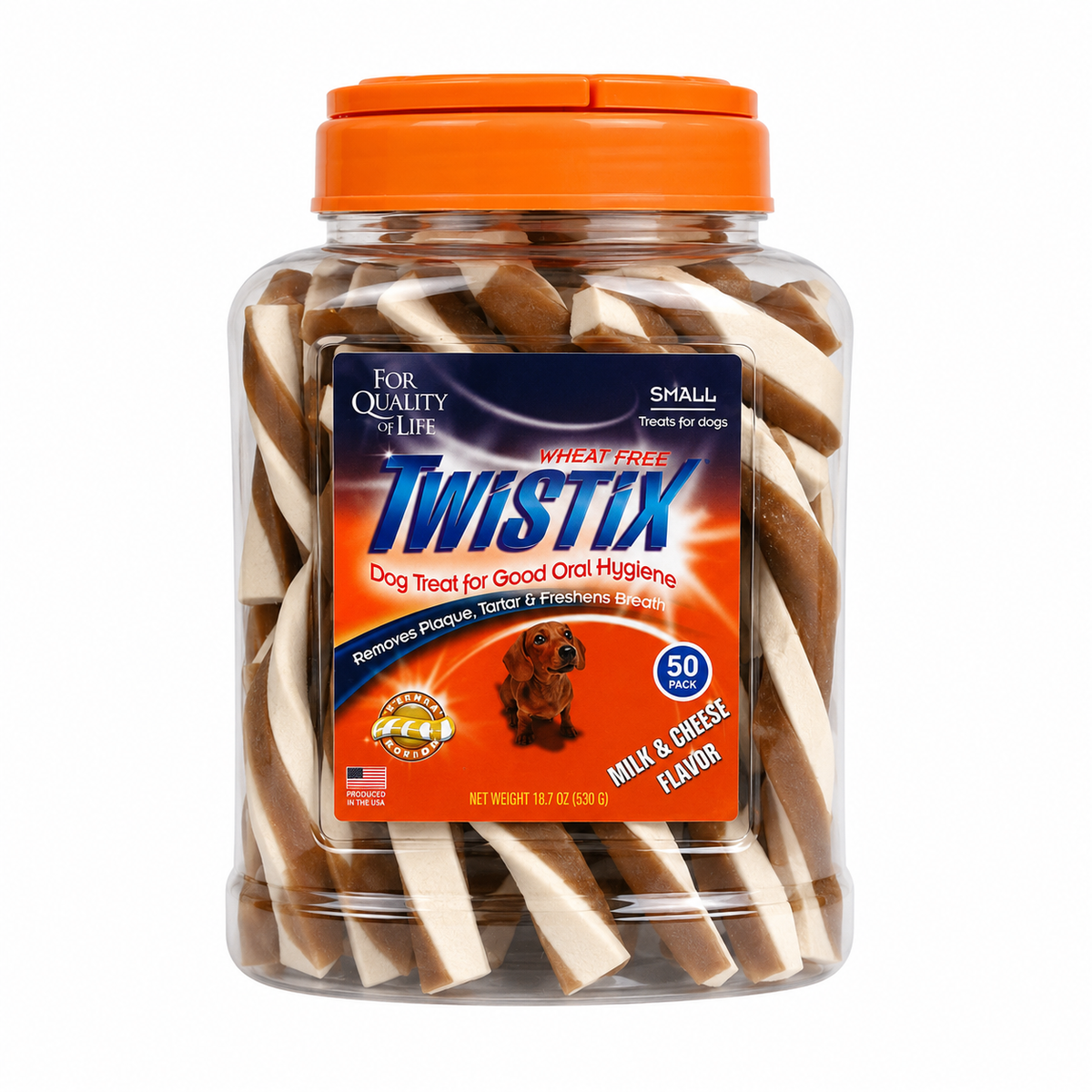 Twistix Milk And Cheese Canister Dog Treats