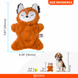 Fofos Glove Plush Fox Dog Toy