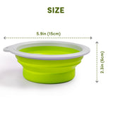 Fofos Collapsible Bowl For Dog - Green