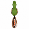 Gigwi Rubber Duck Dog Toy Push To Mute Silent Squeaky Toy Interactive With Plush Tail