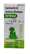 Canicon: Ivtraz Shampoo- Ivermectin & Amitraz (Anti-Parasitic) Medicated Shampoo for Dogs & Cats